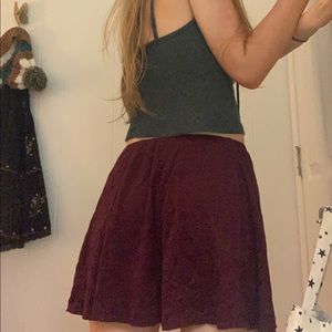 BRANDY MELVILLE MAROON SKIRT